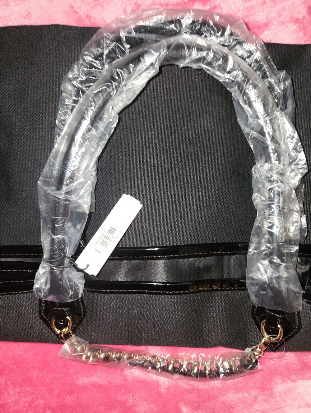✨️NWT Stunning VICTORIA SECRET TOTE BAG/ Beautiful Sprakling Gold/ Black ✨️ - Picture 12 of 16